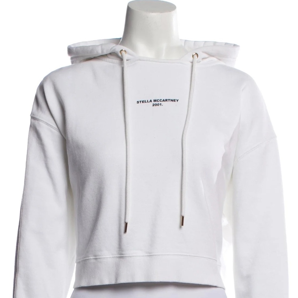 Vintage Stella McCartney Crew Neck Cropped Hoodie Sweatshirt